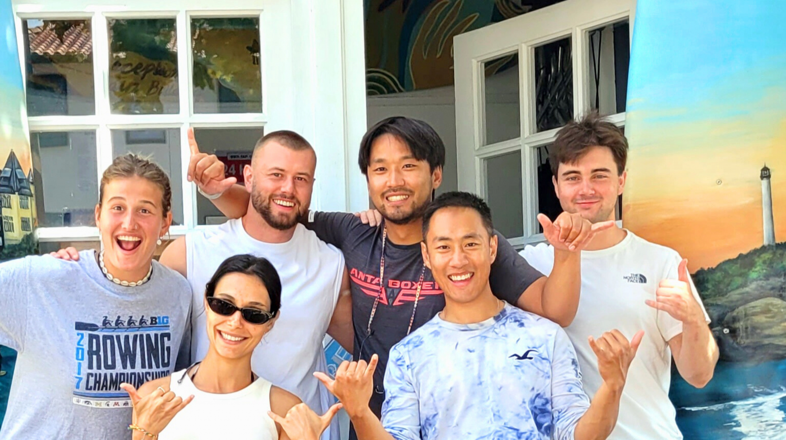  Guests In Front of Surf Hostel Biarritz